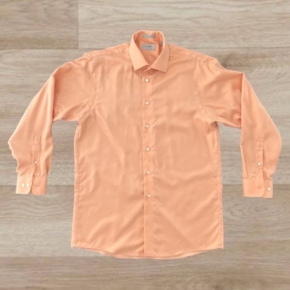 Calvin Klein Men's Long Sleeve Button Up Dress Shirt